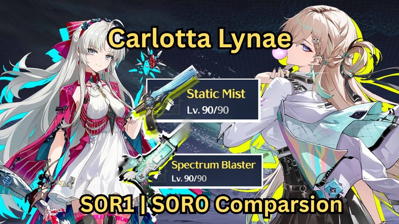 Carlotta Lynae Weapon Buffs Comparison S0R1 vs S0R0