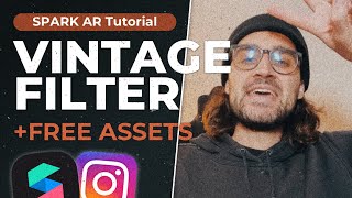 Vintage Filter - Spark AR Tutorial + Free Assets! | Vintage Filter with LUT + Dust & Grain screenshot 3