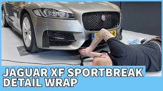 Jaguar XF-R Sportbreak detail carwrap en windowtint