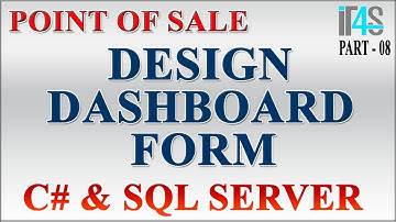 Point of Sale with C# and SQL Tutorial - Design Dashboard / Main Menu Screen for POS Software