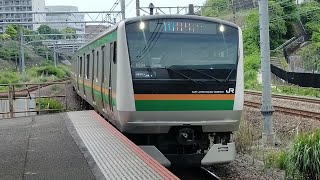 【湘南新宿ライン】E233系3000番台U234編成+E231系1000番台U535編成通過シーン