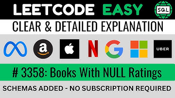 Leetcode 3358 - Books With NULL Ratings - Filtering and Ordering Data in SQL | Everyday Data Science