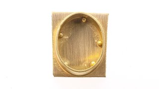 How to Solder a 22k Gold Bezel to a Gold Back Sheet : Make a Bezel Setting