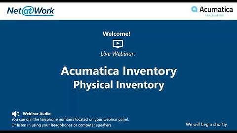 Acumatica Tips: How to Setup Physical Inventory