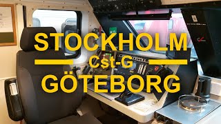 TRAIN DRIVER'S VIEW: Stockholm-Göteborg (West Main Line)