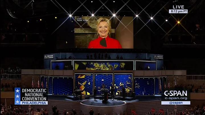 Hillary Clinton shatters glass & gives remarks to Democratic National Convention (C-SPAN)