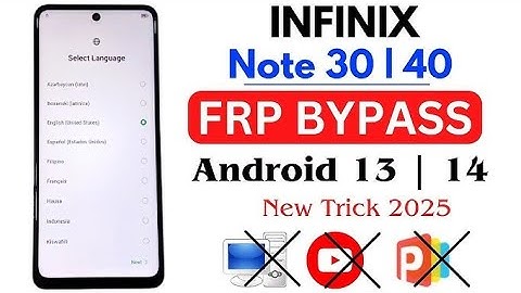 Infinix note 30 , note 40 remove google account bypass| how to remove google account infinix note 30