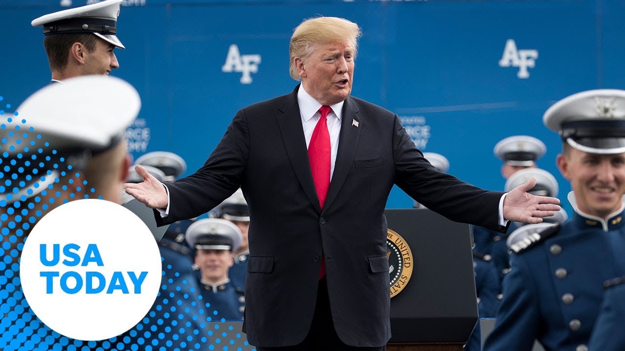 President Donald Trump speaks at Air Force Academy graduation | USA TODAY