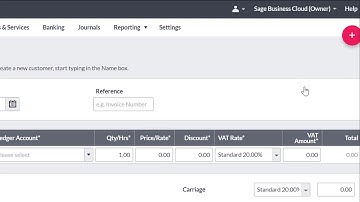 Sage Business Cloud Accounting (UK and Ireland) - Creating a credit note