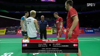 [BWF] MD1 - Group D｜CHIA \& SOH (MAS) vs ASTRUP \& RASMU (DEN) H\/L | Thomas Cup Finals 2024