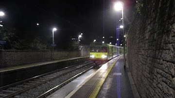 DART class 8100 departing sandycove with light flashing and lots of horns