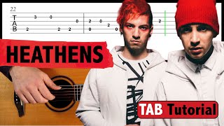 Heathens - Twenty One Pilots - EASY FINGERSTYLE GUITAR TAB