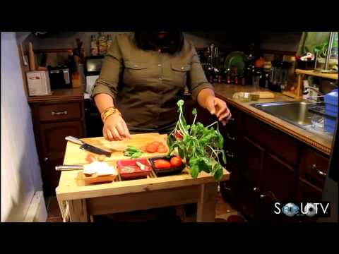 Caprese Salad on Toasted Garlic Ciabatta Bread