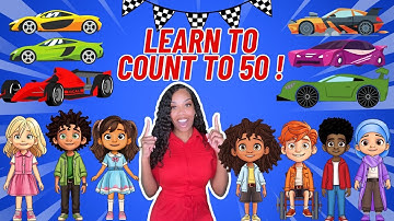 Learn to count to 50 | Learning with Ms Houston| The Counting Song| Kid Songs