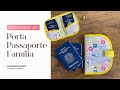 Como fazer um porta passaporte famlia em sinttico  passo a passo  tutorial