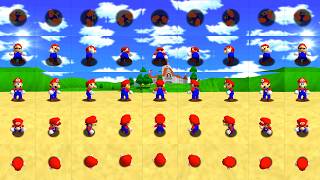 SM64 1 Key TAS But We See Mario from Every Angle at Once