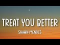 Shawn Mendes - Treat You Better (Lyrics) | Justin Bieber | Charlie Puth | A Playlist