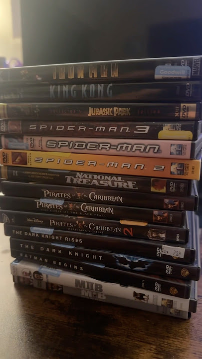 Started buying DVDs #marvel #dvdplayer #goodwill #goodwillfinds #dvdcollection #old #dvds #dvdlogo