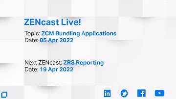ZENcast Live! ZCM Bundle Building