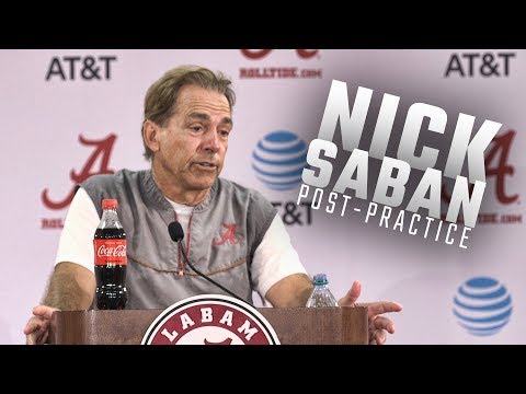 Hear what Nick Saban had to say following Alabama's fall practice Wednesday