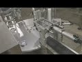 Automatic turntable plastic cup powder filling and die-cut film sealing machine #coffee powder fill