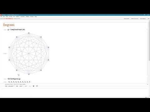 Degrees of a graph