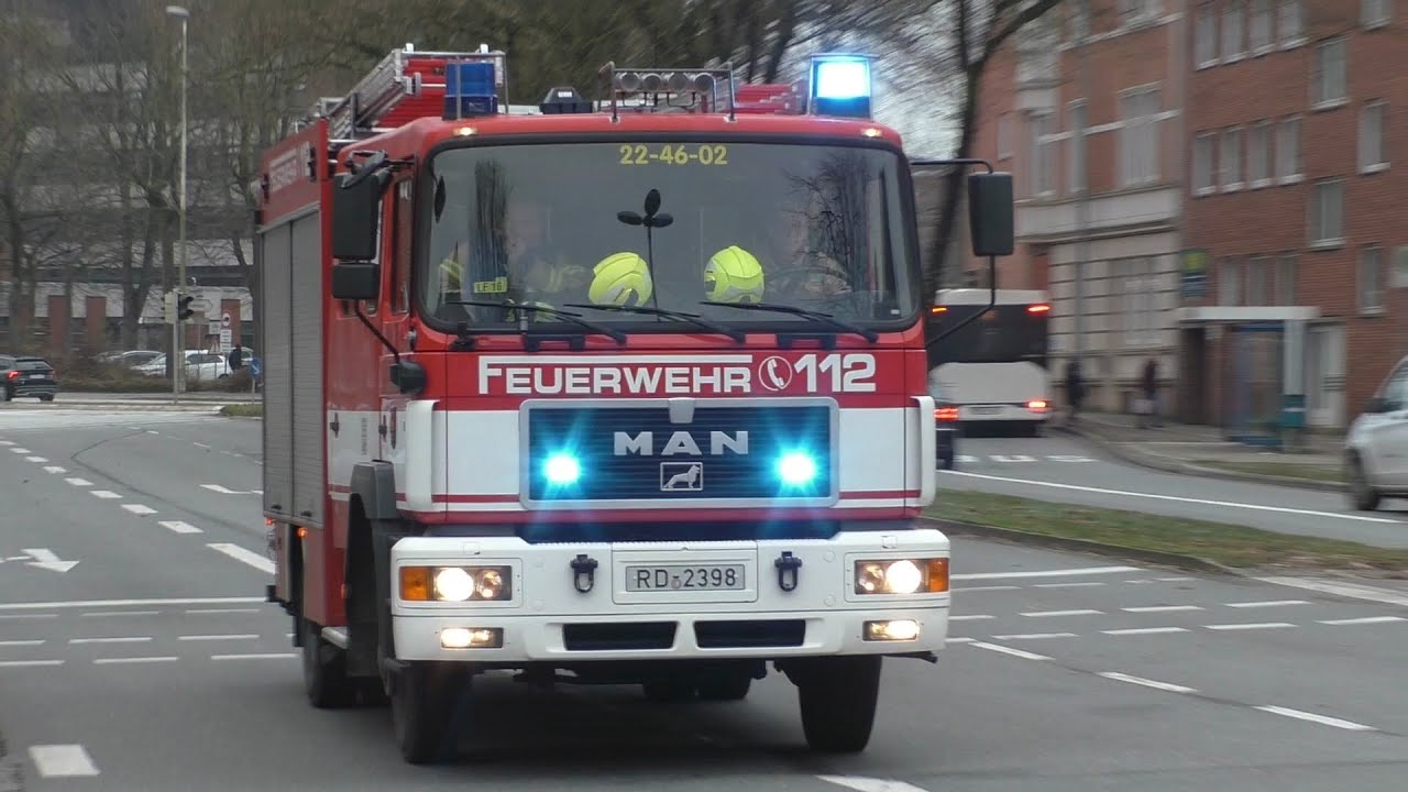 Feuer in der Schön-Klinik Rendsburg | Großeinsatz von Feuerwehr, LZ-G, TEL und Rettungsdienst