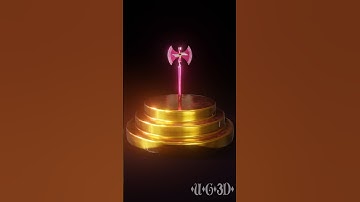 Axe of Love — 3D Model | #shorts #blender #3danimation