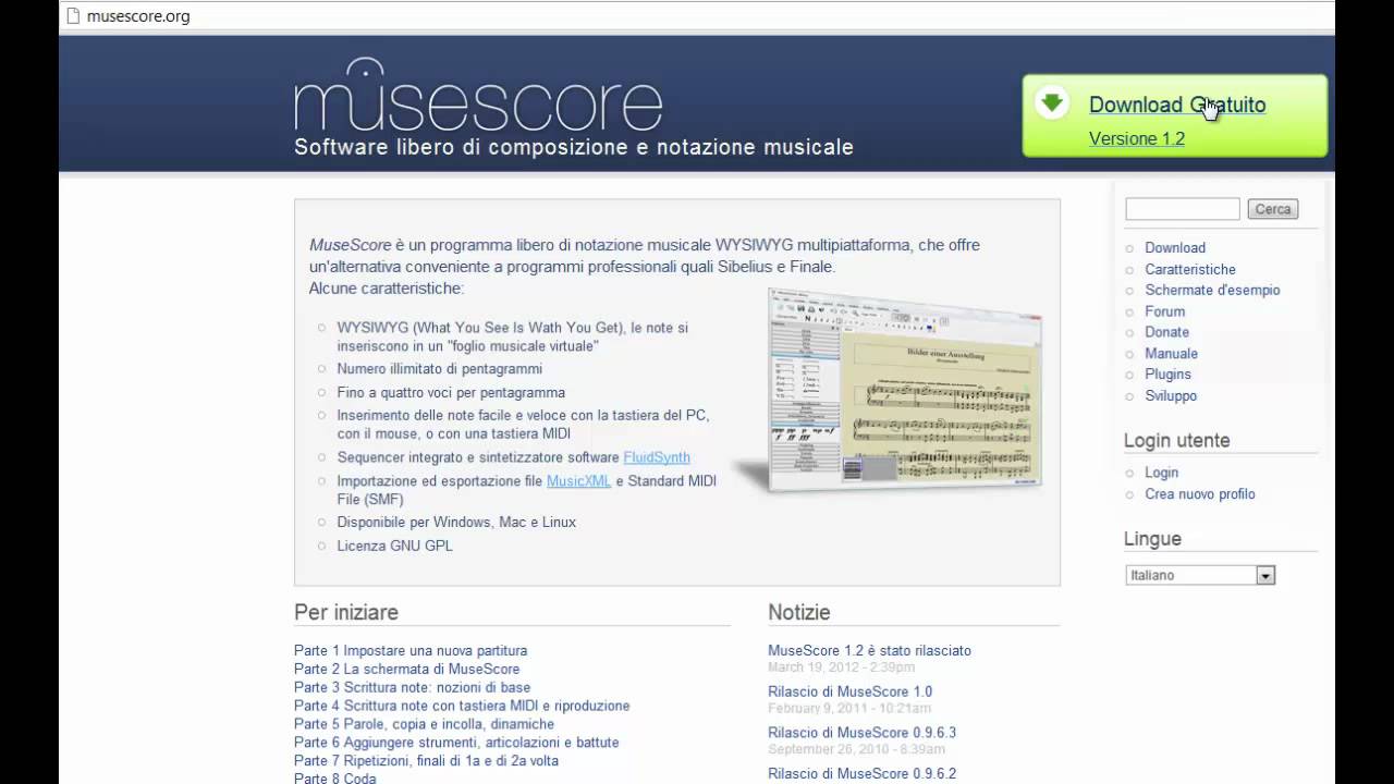 SCARICARE MUSESCORE