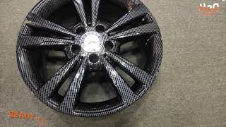 Mercedes Alloys Hydro Dipped in Carbon Fiber !