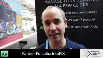 ISE 2025: Jean-Baptiste Lorent from intoPIX Talks Video Compression and AV-over-IP with NETGEAR AV