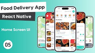 Food Delivery App with React Native #5 - Home Screen UI