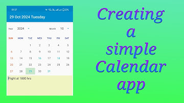 A simple Calendar android app in Sketchware