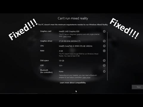 How To Fix Windows 10 Mixed Reality Portal Not Opening In 4GB RAM