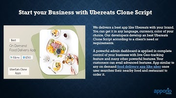 Ubereats Clone Script - Apporio