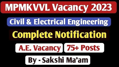 MPMKVVL Recruitment 2023 | Syllabus discussion ||exam pattern || mp energy department vacancy   ||