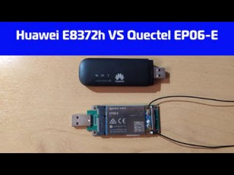 Сравнение скорости 4G модемов Huawei E8372h и  QUECTEL EP06-E. Разница 4 и 6 категории   по скорости