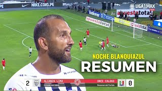 Alianza Lima vs Once Caldas 2-0 RESUMEN (noche blanquiazul) 2024