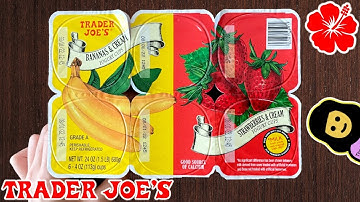 Bananas Cream & Strawberries Cream Yogurt Cups - Trader Joe’s Product Review