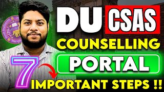 Delhi University Application form CSAS PORTAL 2024💥7 Important Steps✅