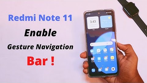 Redmi Note 11 Enable Gesture Navigation Bar ! ☺️