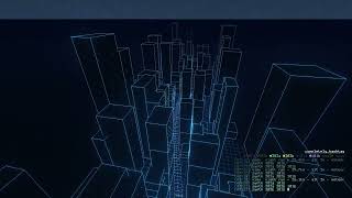 60 minutes of techno music with wireframe 3dcg