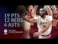 Anthony Davis 19 pts 12 rebs 4 asts vs Cavs 22/23 season