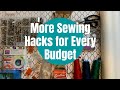 More Sewing Hacks for Every Budget: sewing room organization, sewing notions, money saving tips, DIY