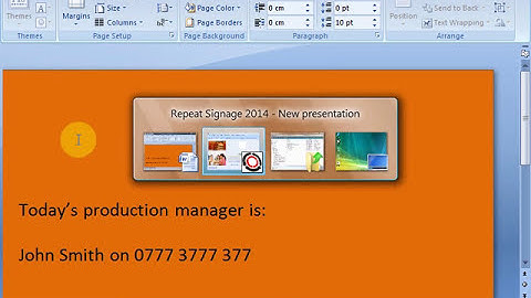Using Microsoft Word documents in Repeat Signage software
