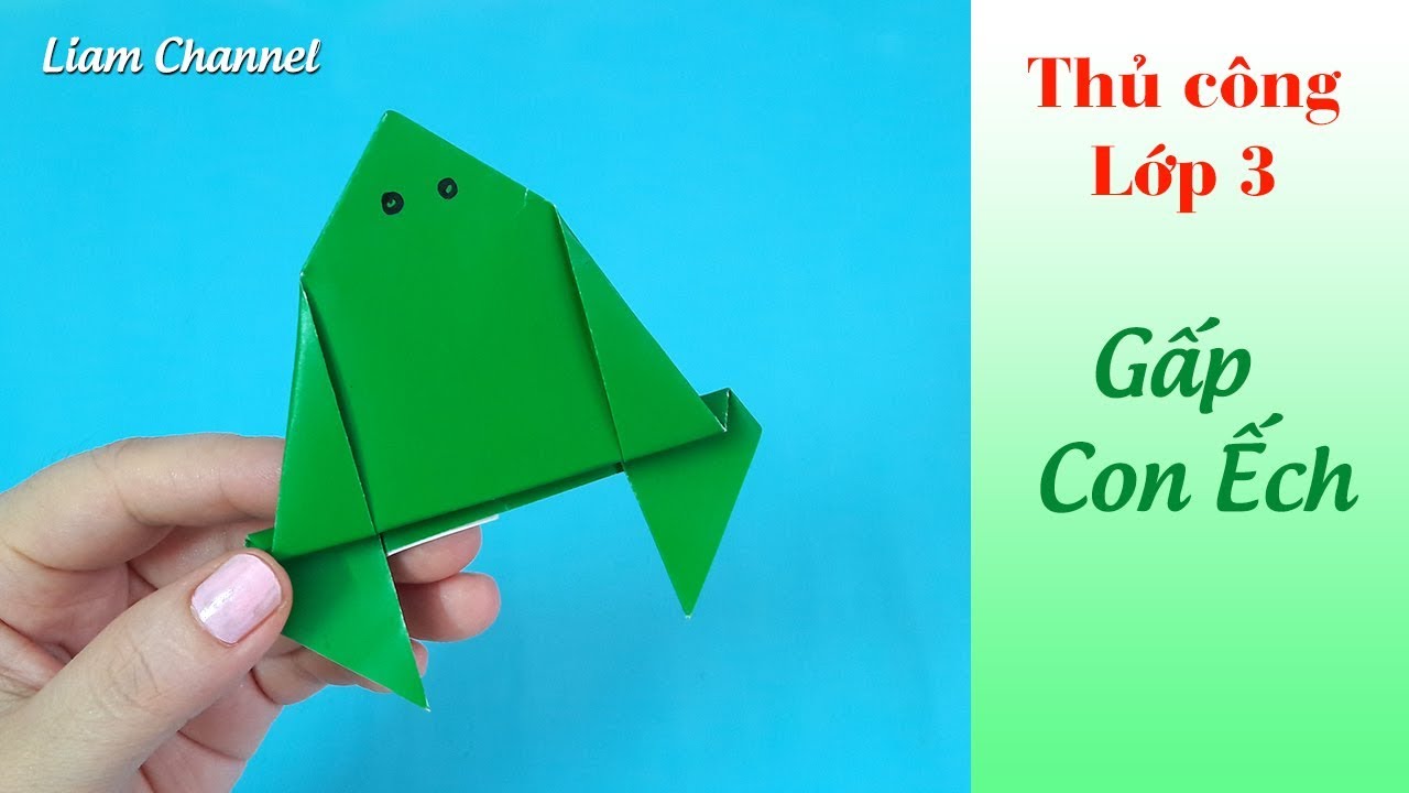 How to fold the frog 🐸 How To Make a Paper Jumping Frog - Fun ...