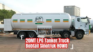 On-Site LPG Supply: 40,000L 20MT Sinotruk Bobtail Truck with USA CORKEN Pump