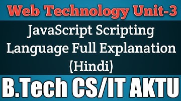 Web Technology Unit 3 | Web Technology | Web Technology AKTU | Shubham Arora | web technology hindi