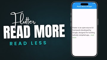 Read more and Read less Text in flutter | View more | View less | Flutter Tutorial #video