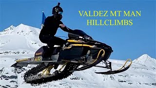 Valdez Mt Man Hill Climbs on Vintage Mod sleds ||Rookie year||